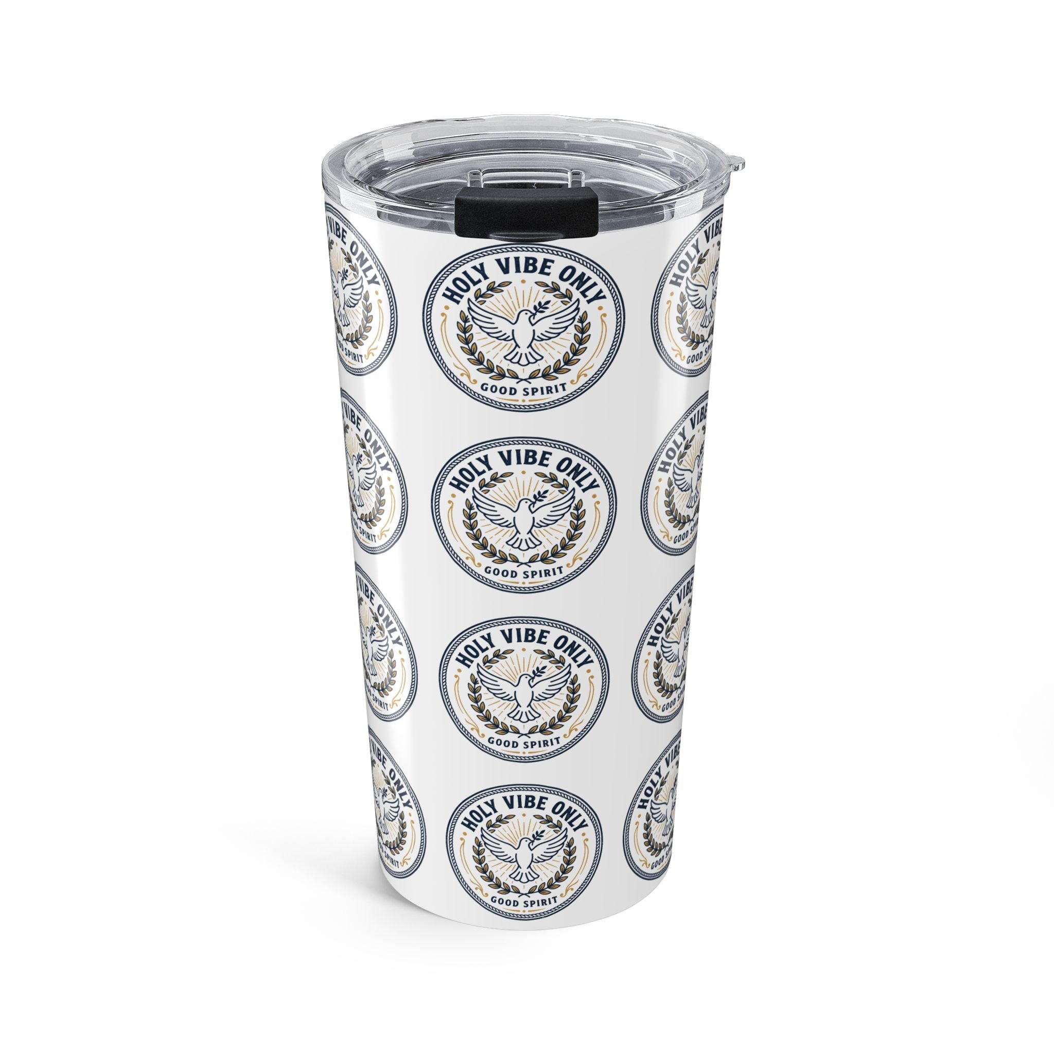 20oz "Holy Vibe Only" Insulated Tumbler — Inspirational Spiritual Travel Cup