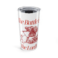 20oz Warrior Tumbler — "The Battle is the Lord's" Inspirational Travel Cup