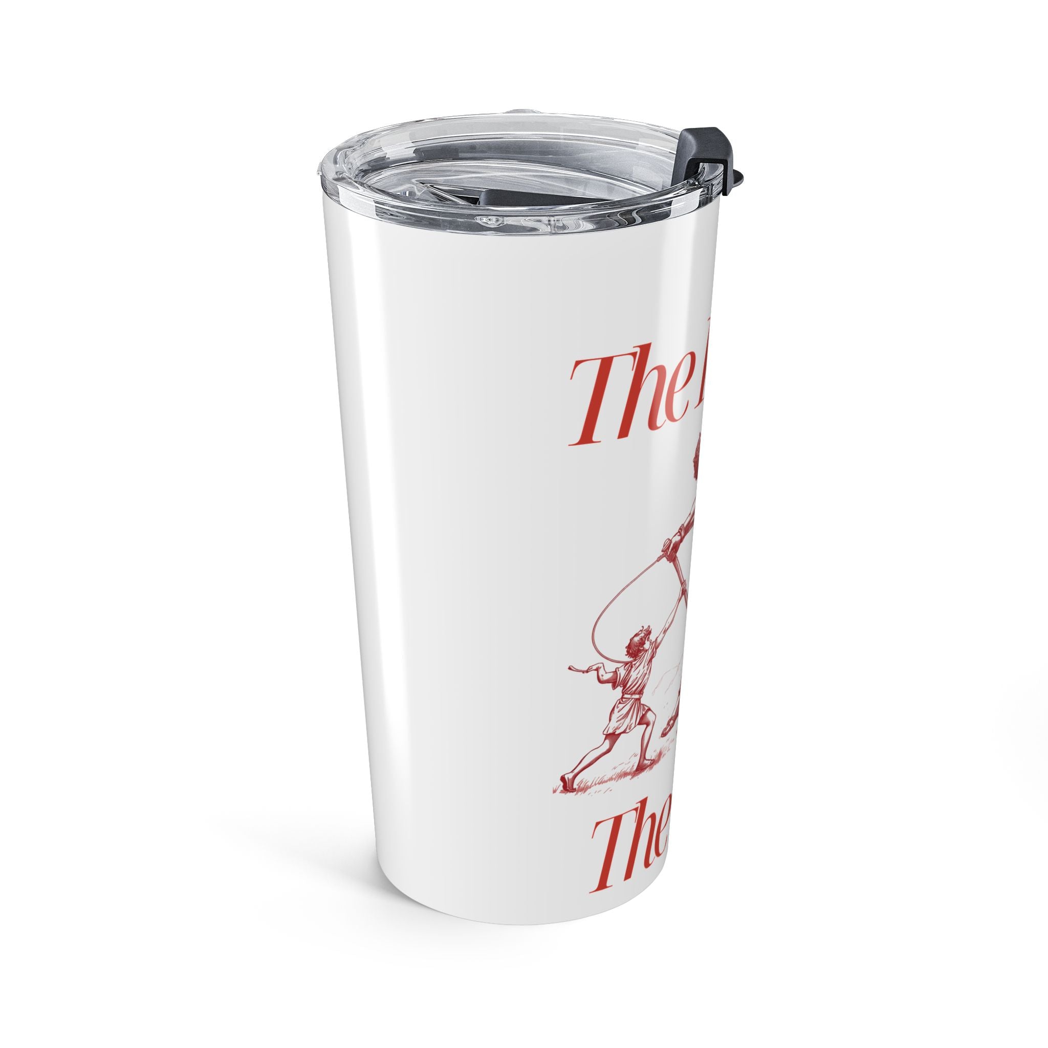 20oz Warrior Tumbler — "The Battle is the Lord's" Inspirational Travel Cup